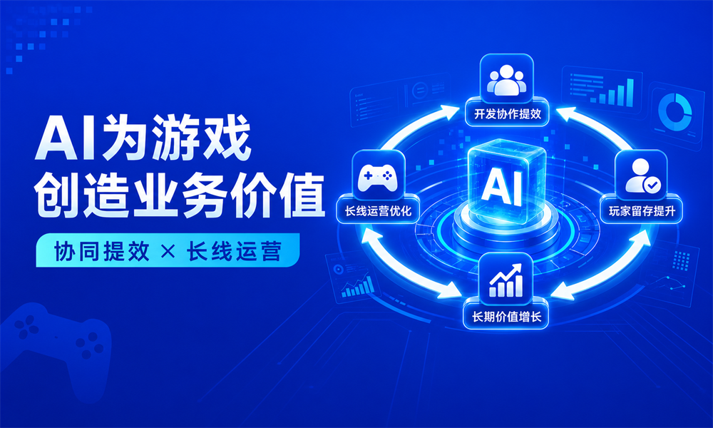 AI如何为游戏创造业务价值?从协同提效到长线运营