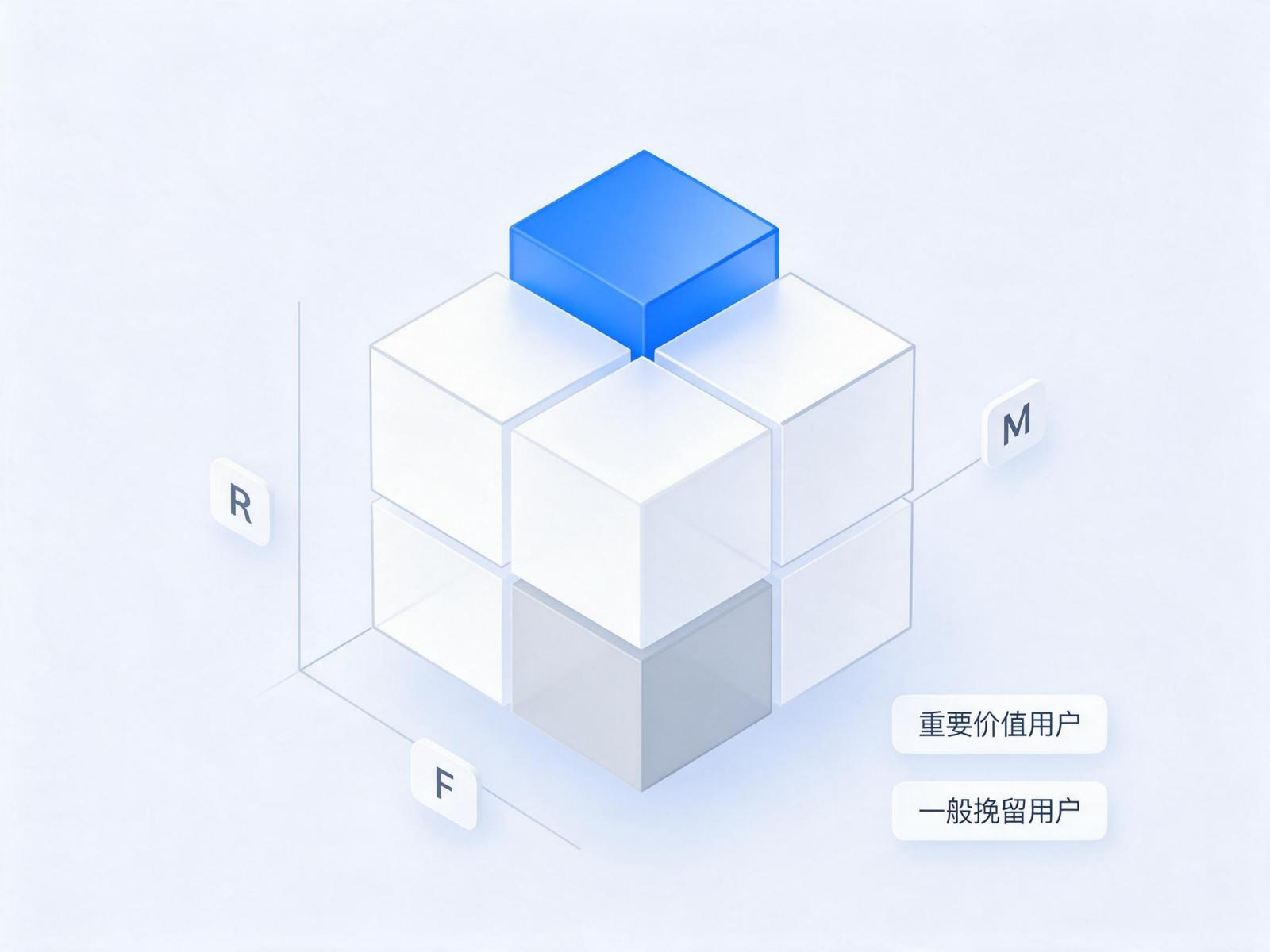 RFM 八类用户矩阵示意图